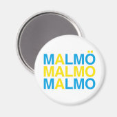 Aimant MALMO Swedish Flag (Recto/Verso)