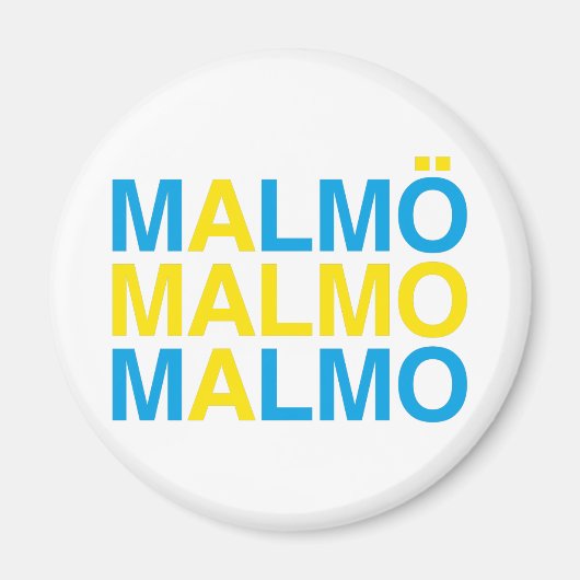 Aimant MALMO Swedish Flag (Devant)