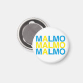 Aimant MALMO Swedish Flag (Recto/Verso)