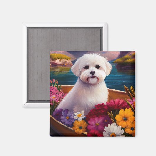 Aimant Maltais à la pagaie : une aventure Pittoresque (Recto/Verso)