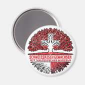 Aimant Maltaise Suisse Arbre Racine (Recto/Verso)