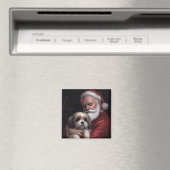 Aimant Malti Tzu avec le Père Noël Noël Festif (In Situ (Lave-vaisselle))