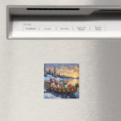 Aimant Malti Tzu Christmas Boat Holiday (In Situ (Lave-vaisselle))