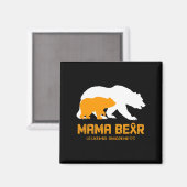 Aimant Mama Bear LEUKEMIA Sensibilisation Des Femmes Homm (Recto/Verso)