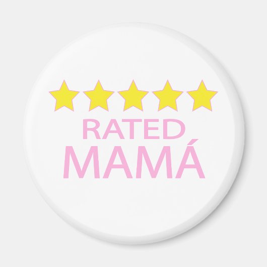 Aimant Mamá cinq étoiles (Devant)