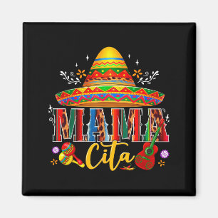 Aimant Mama cite cinq mai chapeau mexicain famille