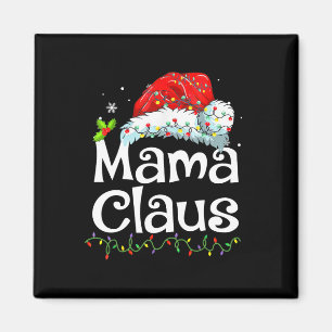 Aimant Mama Claus Pyjama de Noël Famille assortie Xmas L