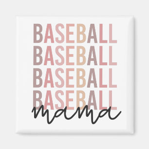 Aimant Mama de baseball Cadeaux de maman de baseball