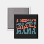 Aimant Mama de baseball de Loudmouth (Recto/Verso)