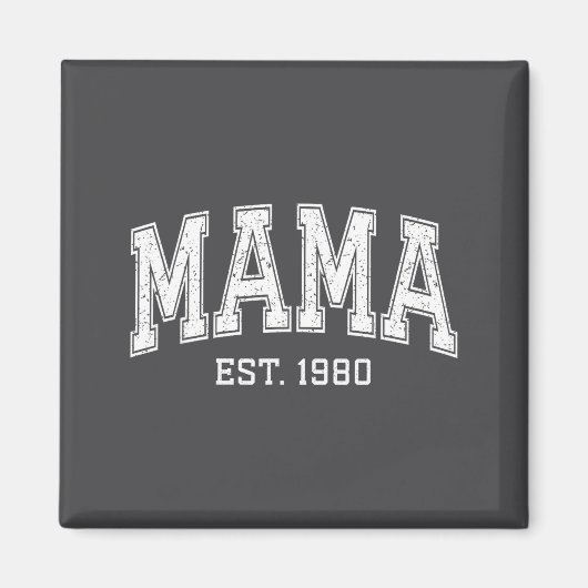 Aimant Mama Est 1980 Mom D Mothers Day Ized  (Devant)