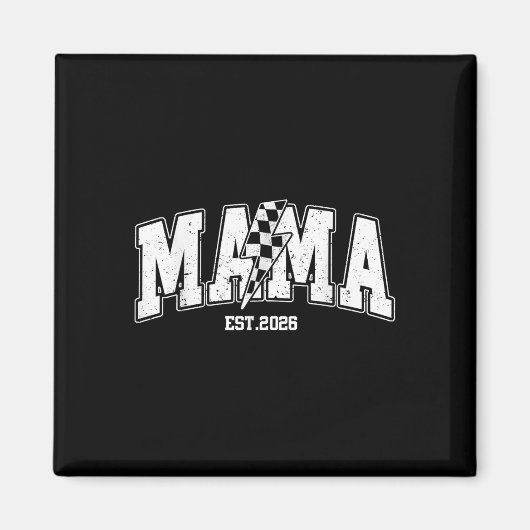 Aimant Mama Est 2026 Annonce de Grossesse Foudre (Devant)