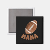 Aimant Mama Of The 1 Year Old Football First Birthday Boy (Recto/Verso)