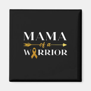 Aimant Mama Of Warrior Children Cancer Awareness Gold Ri