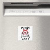 Aimant Mama Rabbit Fête de la mère maman (In Situ (Lave-vaisselle))