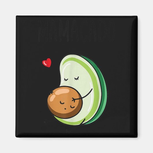Aimant Mamacado Avocado Pregnant Mom Pregnancy Avo (Devant)