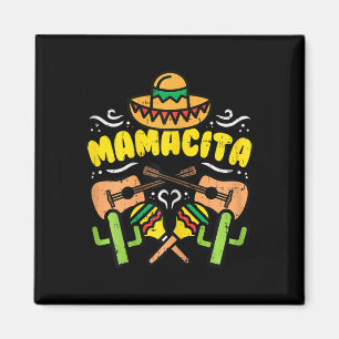 Aimant Mamacita Sombrero Cinco De Mayo Fête Mexicain Homm