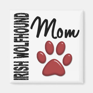 Aimant Maman 2 de chien-loup irlandais