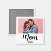 Aimant Maman a créé un cadeau photo (Recto/Verso)