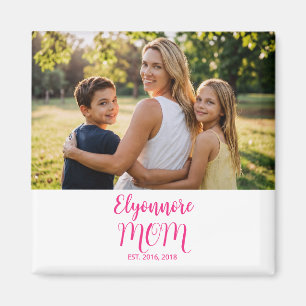 Aimant Maman a établi le nom du script rose Photo