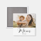 Aimant Maman a établi le script photo et année des mères (Recto/Verso)
