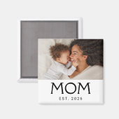 Aimant Maman a établi un cadeau photo (Recto/Verso)