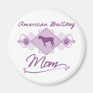 Aimant Maman américaine de bouledogue