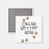 Aimant Maman anglaise Setter (Recto/Verso)