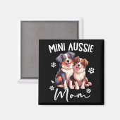 Aimant Maman Aussie Berger Australien Mini Aussie du Mond (Recto/Verso)