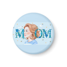 Maman aux fleurs bleues