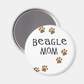 Aimant Maman beagle (Recto/Verso)