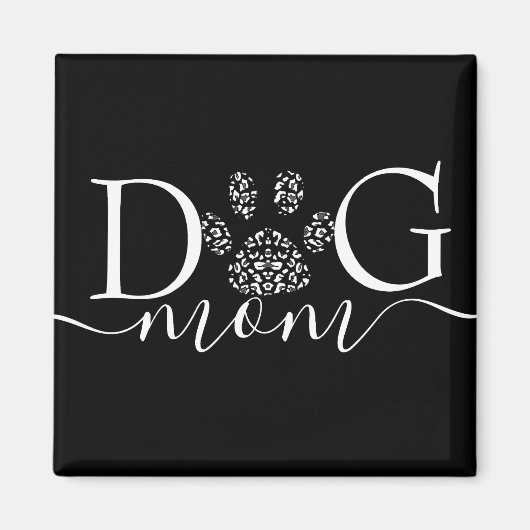 Aimant Maman chien empreinte de patte (Devant)