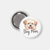 Aimant Maman Chien Mignon Design  (Recto/Verso)
