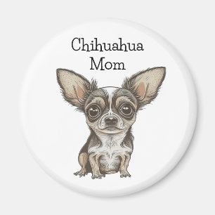Aimant Maman Chihuahua Fière propriétaire de Chi