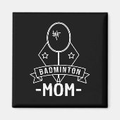 Aimant Maman de Badminton (Devant)