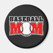 Aimant Maman de baseball (Devant)