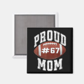 Aimant Maman de basket drôle 67 mème conception de maman (Recto/Verso)