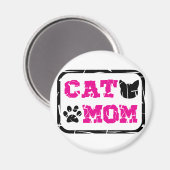 Aimant Maman de chat (Recto/Verso)