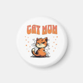 Aimant Maman de chat | Kitty Lover | Pet Mama (Devant)