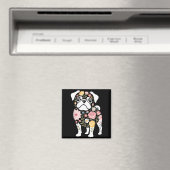 Aimant Maman de Chien Pug Mignon Femmes (In Situ (Lave-vaisselle))
