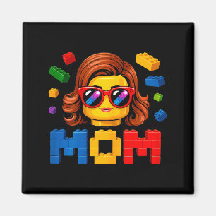 Aimant Maman de famille maître constructeur construisant