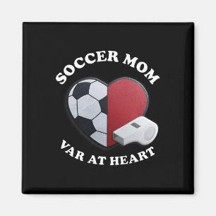 Aimant Maman de foot du jour de match – Conception 3d Hea