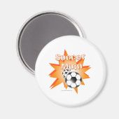 Aimant Maman de football (Recto/Verso)