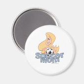 Aimant Maman de football (Recto/Verso)