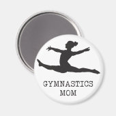 Aimant Maman de gymnastique (Recto/Verso)
