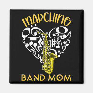 Aimant Maman de la fanfare Cœur Amour Notes de musique Sa