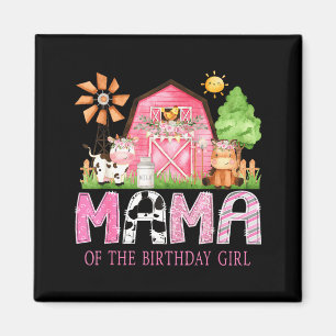 Aimant Maman de la fille qui fête son anniversaire 1er an