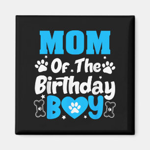 Aimant Maman De L'Anniversaire Chien Paw Famille Correspo