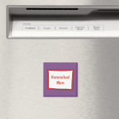 Aimant Maman de l'école maternelle pourpre et rouge (In Situ (Lave-vaisselle))