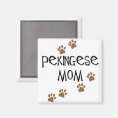 Aimant Maman de Pekingese (Recto/Verso)