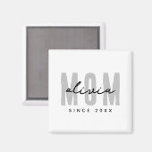 Aimant Maman Depuis 20XX Moderne Simple Preppy (Recto/Verso)